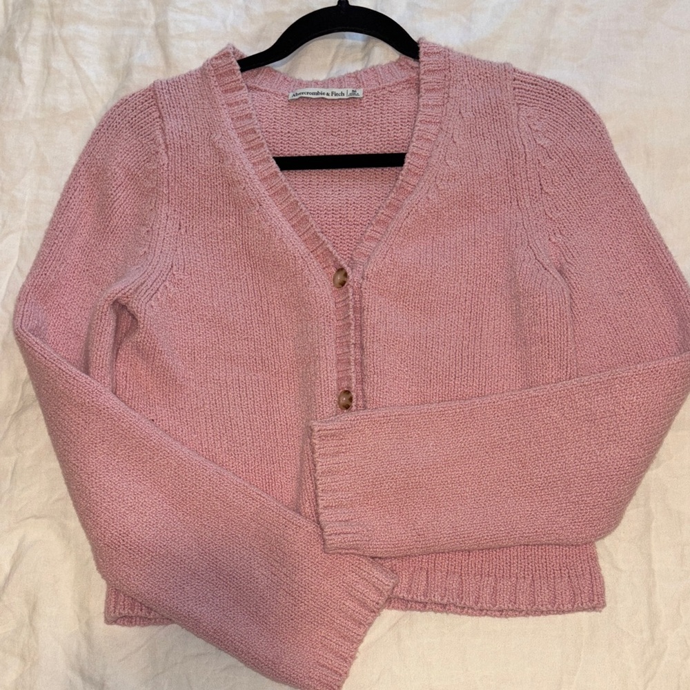 Abercrombie & Fitch Pink Cardigan Sweater